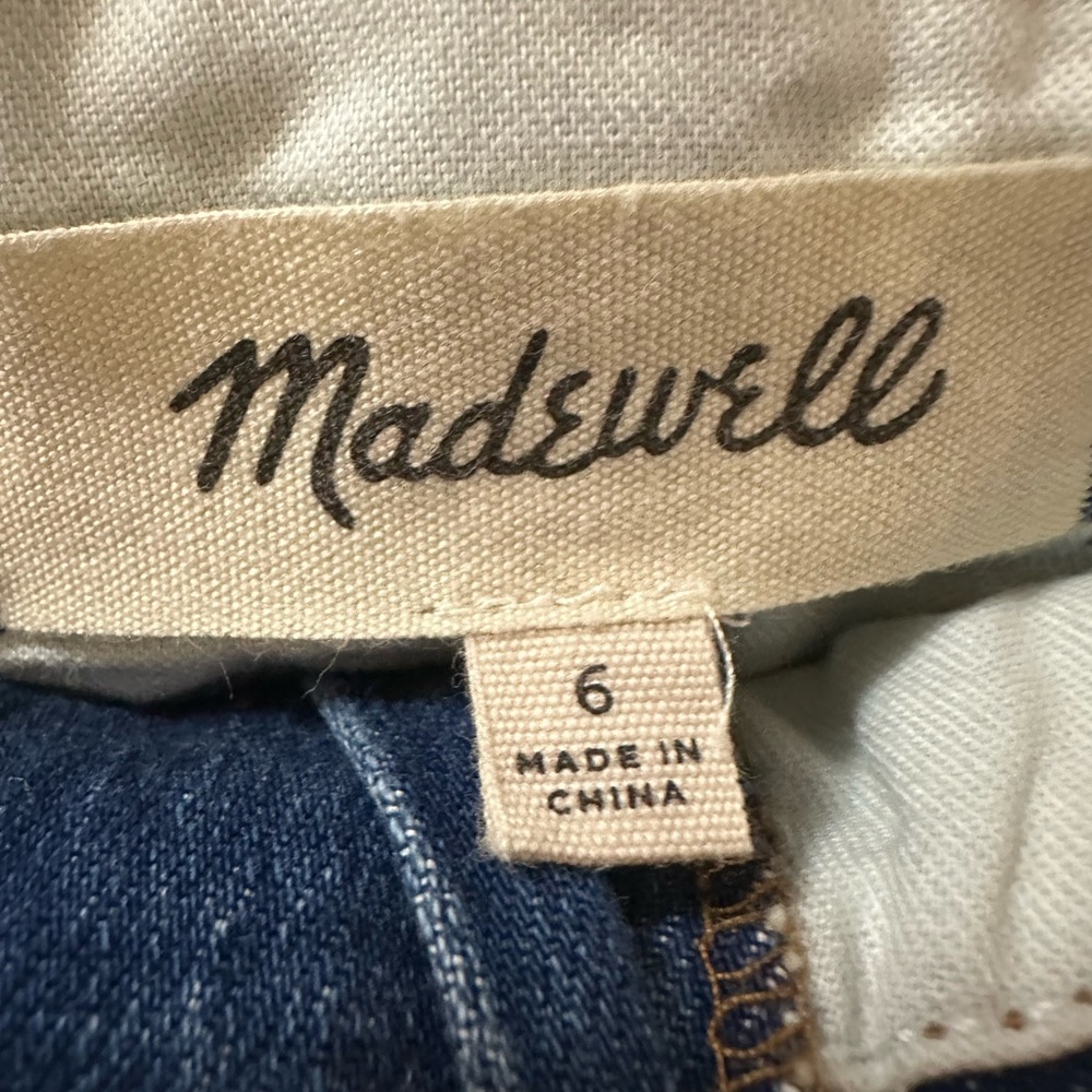 Madewell Dark Blue Denim A-Line Tie-Waist Skirt - Picture 3 of 3